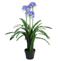 Artificial Agapanthus Blue Flower Plant 90cm