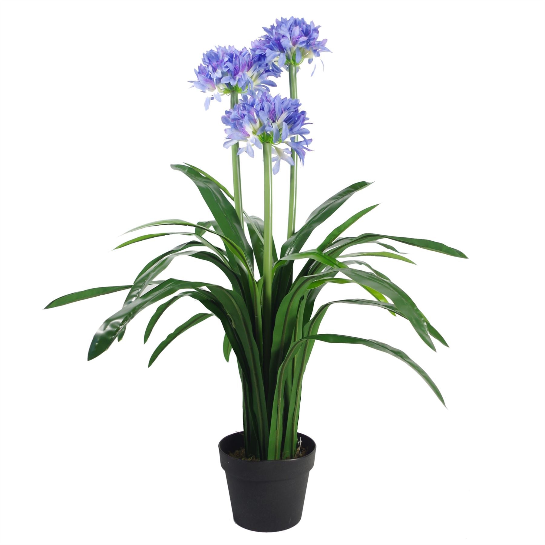 Artificial Agapanthus Blue Flower Plant 90cm