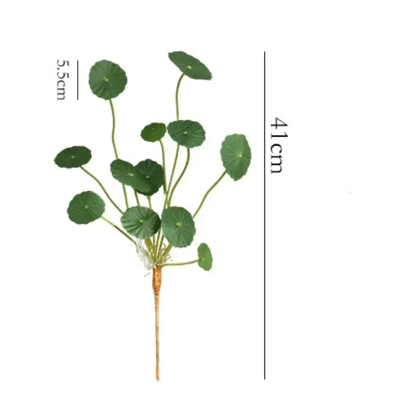 Artificial Lotus & Eucalyptus Plant with Copper Leaves