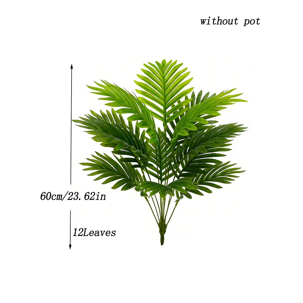 Artificial Palm Tree with Monstera Leaves 60–80cm