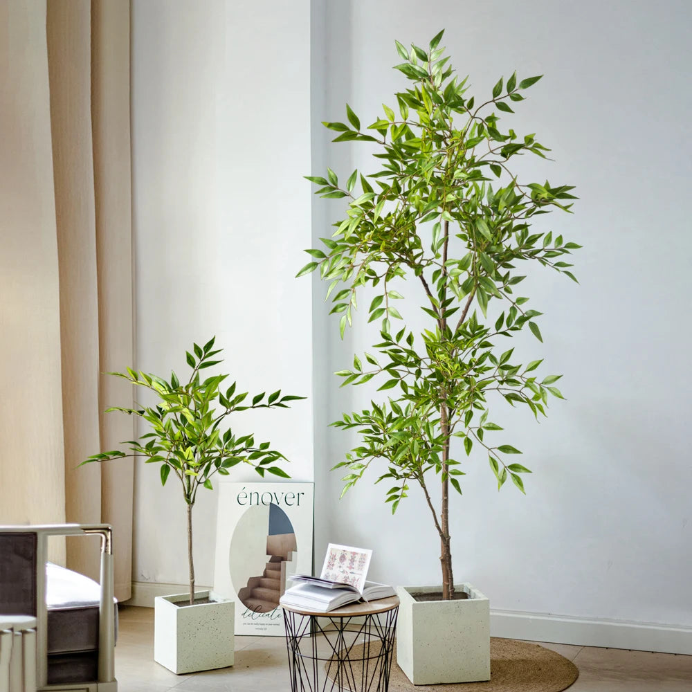 Artificial Nandina & Bamboo Leaf Plant 75–140cm