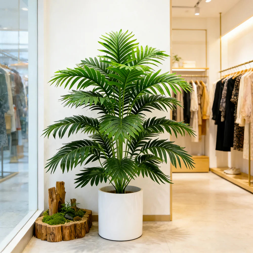 Artificial Palm Tree with Monstera Leaves 60–80cm