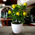 Artificial Lemon Tree Potted Plant 18x24cm