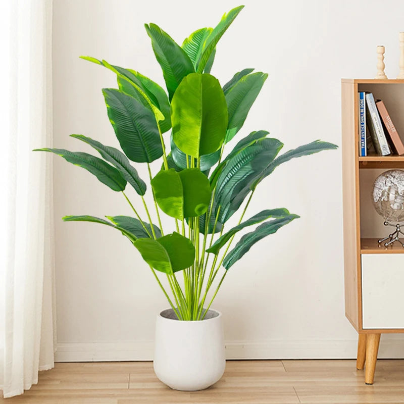 Artificial Tropical Palm Tree with Banana Leaves