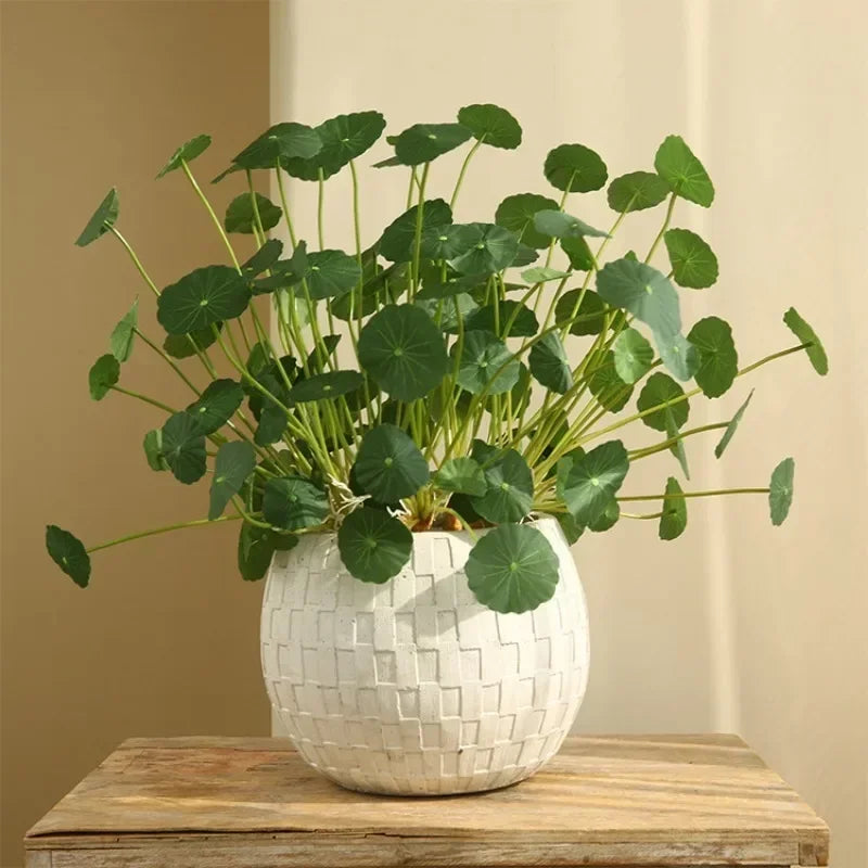 Artificial Lotus & Eucalyptus Plant with Copper Leaves