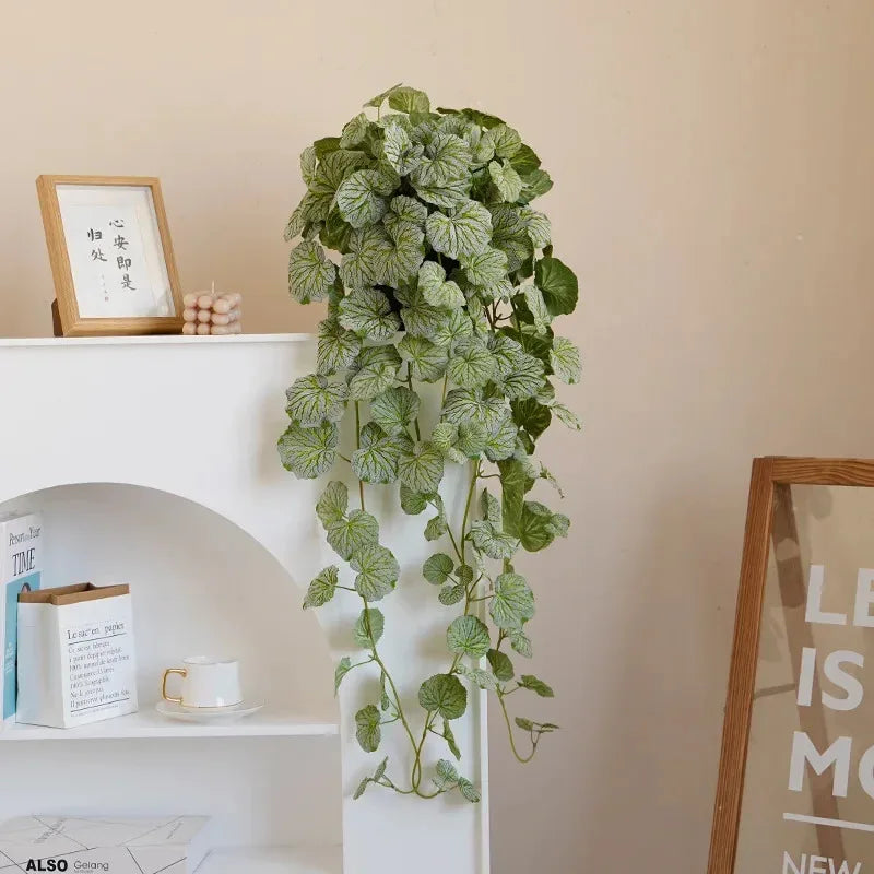Artificial Hanging Begonia & Fern Vine 40–70cm