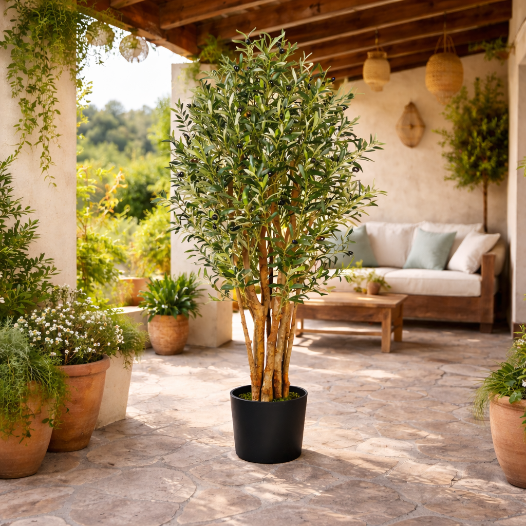 Artificial Olive Tree 125cm — Premium